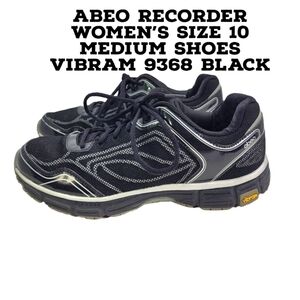 Abeo Recorder Women's Size 10 Medium Shoes Vibram 9368 Size 9.5M Black
